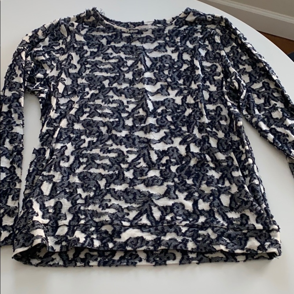 Loft long sleeve top blouse detailed